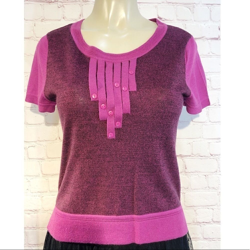Yoana Baraschi Short sleeve pink /purple sweater